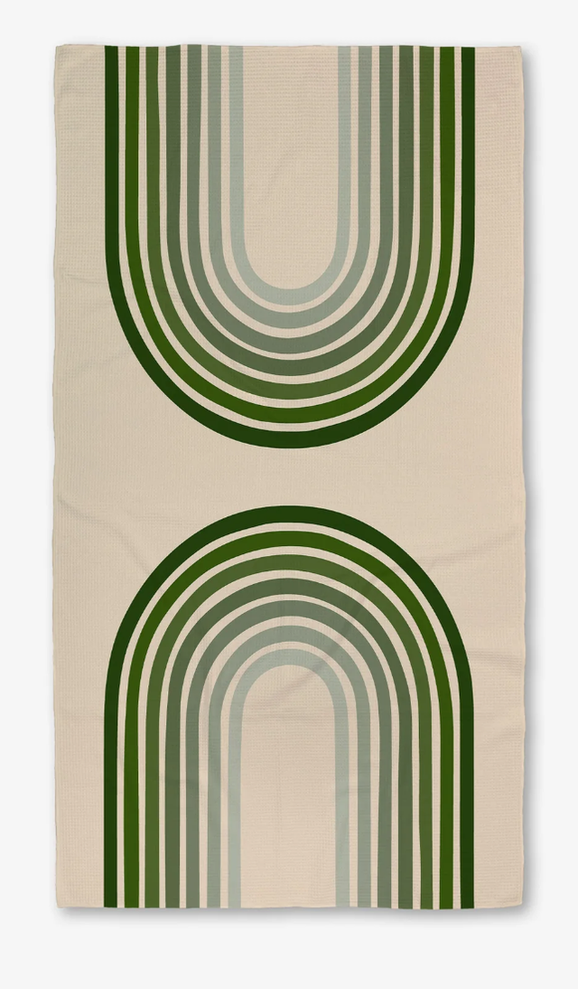 Geometry House Borderline Evergreen Towel - The Buy Guide