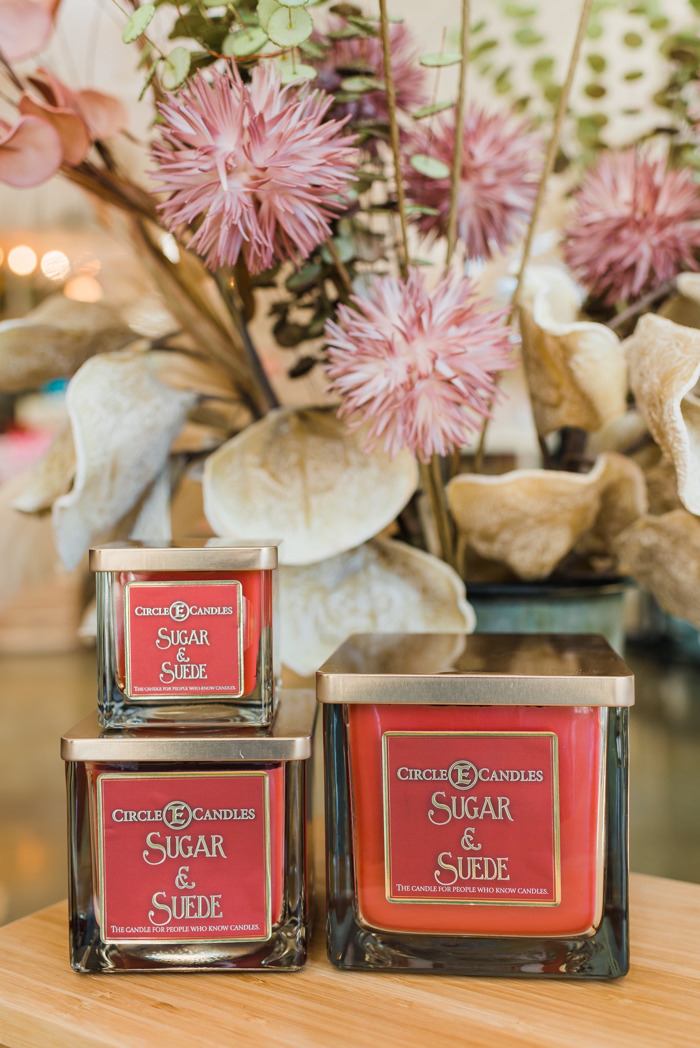 Circle E Candles Sugar + Suede Brickwood Boutique